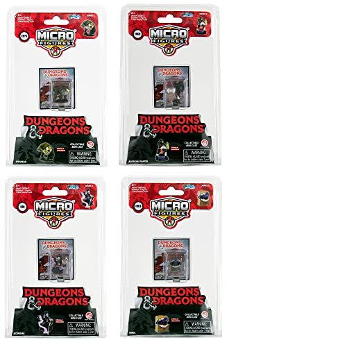 Worlds Smallest Dungeons & Dragons Series 2 Bundle Set of 4 - Acererak - Bugbear Fighter - Mimic - Owlbear