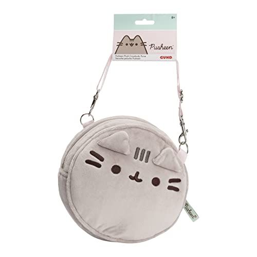 GUND Pusheen Crossbody Purse with Zipper & Detachable Clip-On Strap