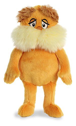 Aurora - Medium Orange Dr. Seuss - 12" The Lorax - Whimsical Stuffed Animal