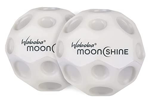 Funstuff Waboba Moon Ball Moonshine 2-Pack | Light-Up Bouncing Ball