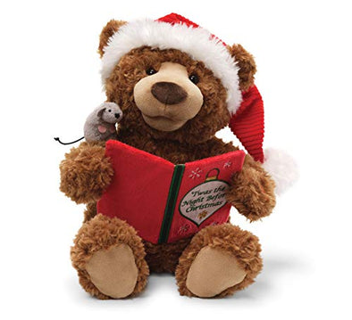 GUND Christmas Animated Storytime Teddy Bear 13"
